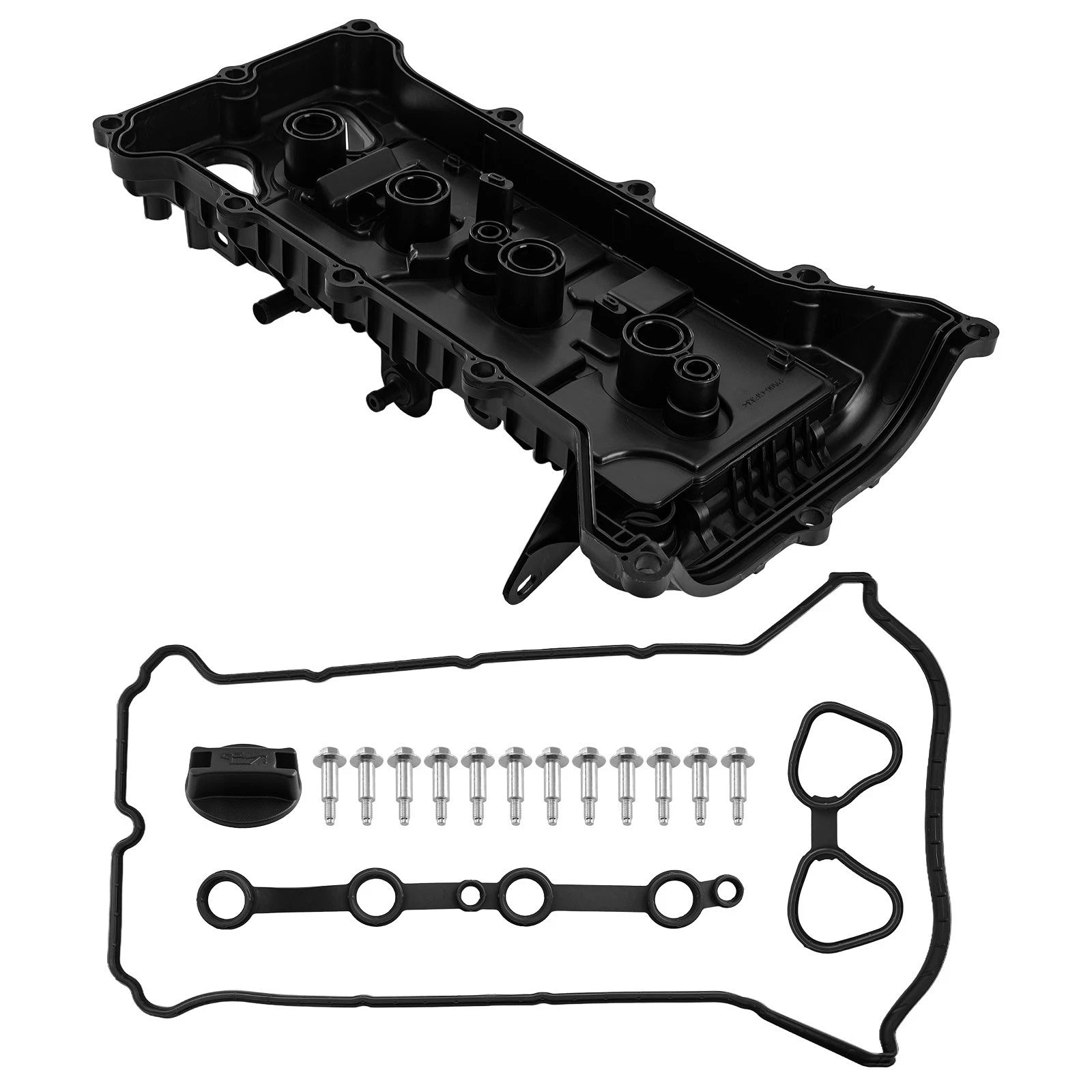 Black Valve Cover for Nissan Kicks 1.6L HR16DE (2018–2024) 132645RB51A