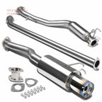 4" Round Burnt Muffler Tip for Honda Civic (2006–2011) T-304 Racing Catback Exhaust