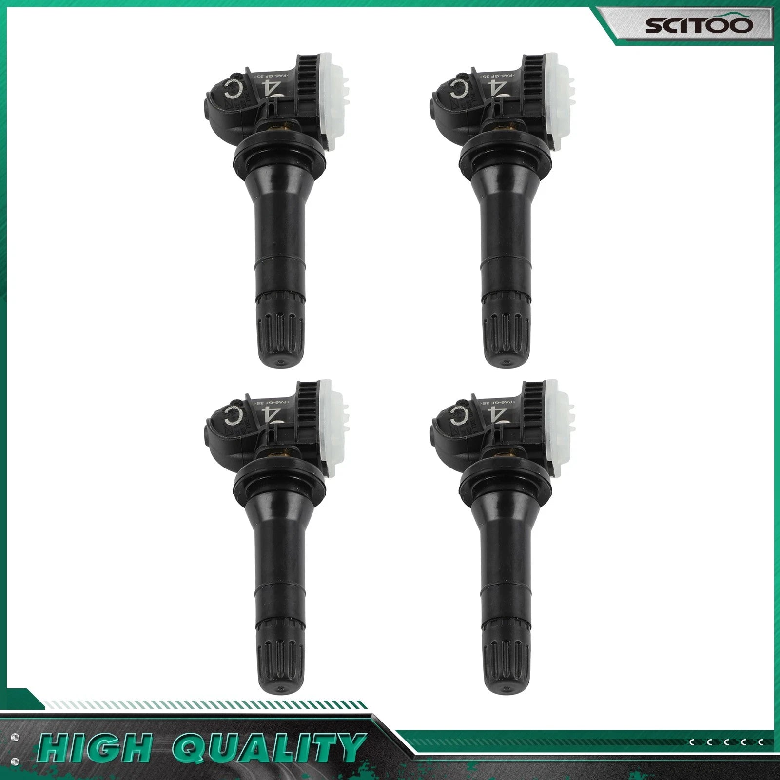 Set of 4 TPMS Tire Pressure Sensors for Buick Cadillac Chevrolet (2016–2021) 13595873