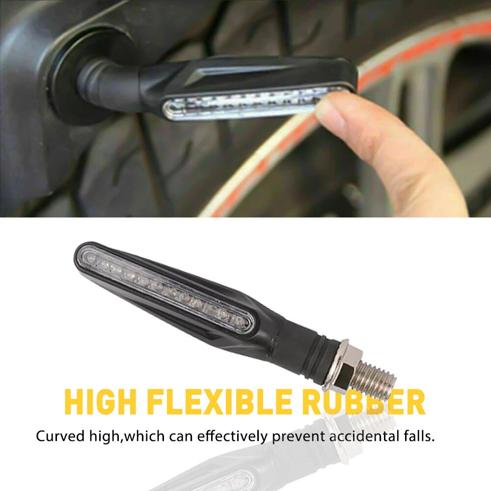 2X LED Turn Signal Lights for Motorcycle Dirt Bike