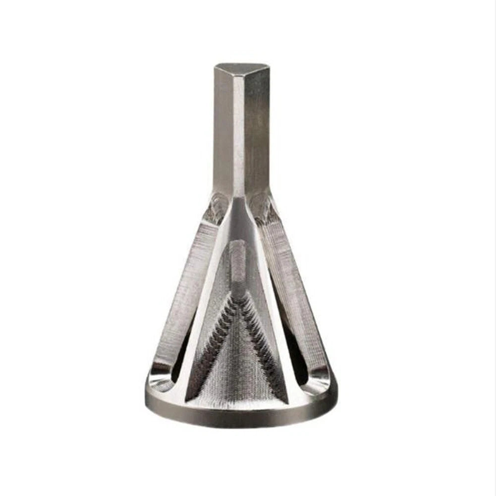 Chamfer Drill Bit for Metal Deburring Tool (Silver Triangle Hexagon)