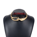 Metal Buckle Collar Choker Necklace for Women & Men