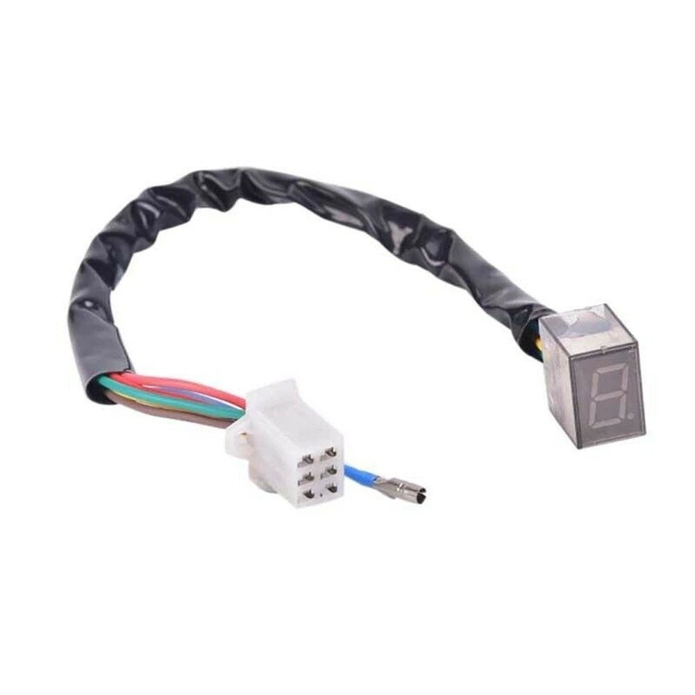 5-Speed Gear Position Monitor with LED Display for Motorcycle