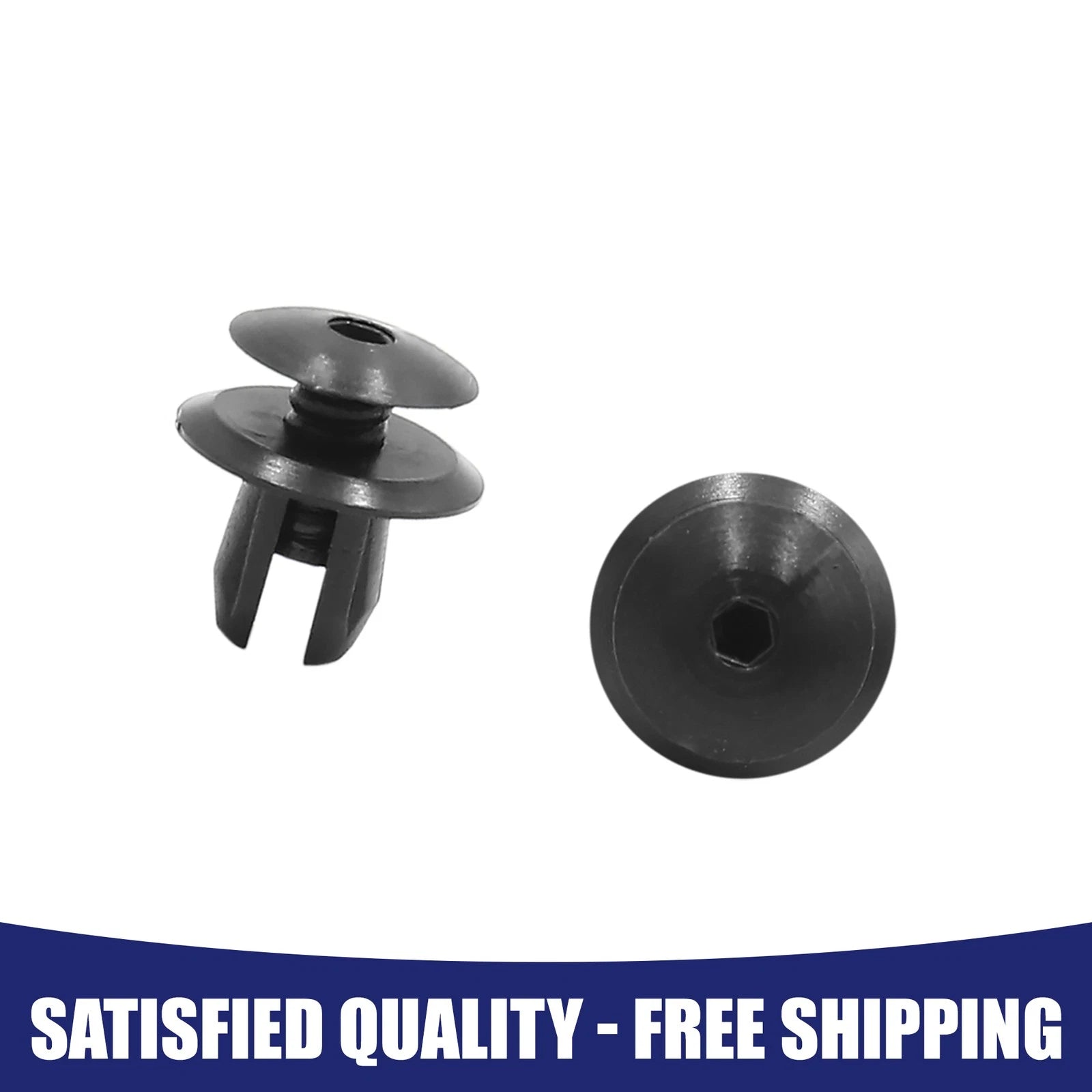 Set of 50 10mm Plastic Rivets Clips for Volkswagen 