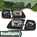 Black Headlights and Amber Corner Lights for Ford F150/Expedition (1997–2003)