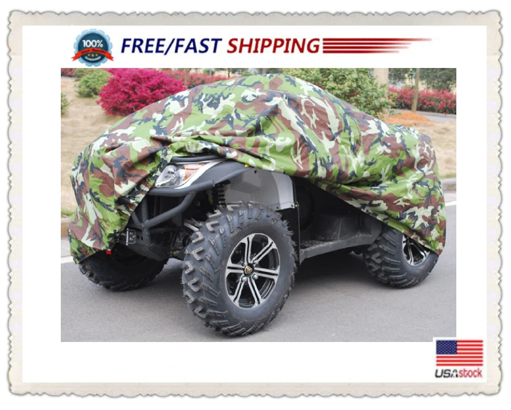 ATV Cover Waterproof UV Rain Dust Protector for Kawasaki KLF250/300 KVF360/300 (1990–2023)