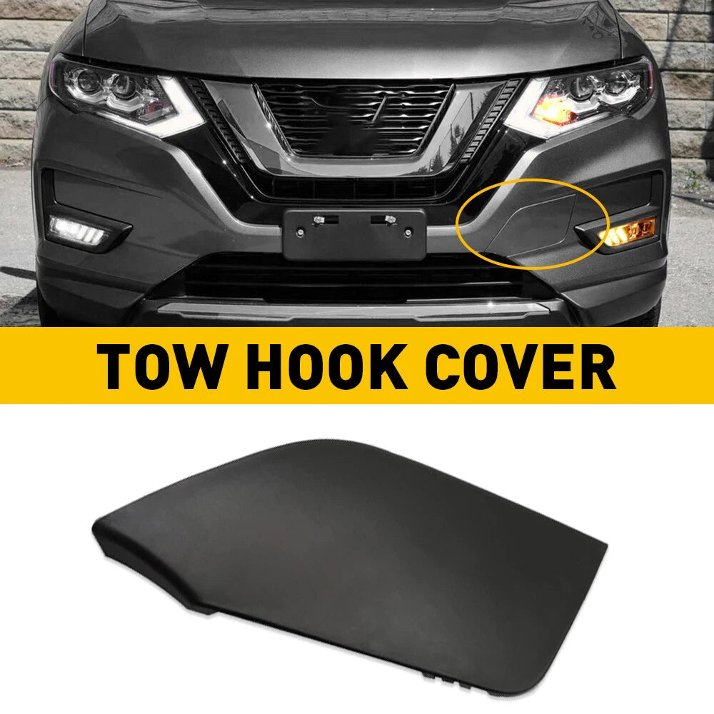 Front Bumper Tow Hook Cover Cap for Nissan Rogue (2017–2020)
