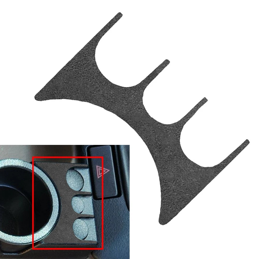 Water Cup Holder Coin Panel Cover Trim for BMW 3 Series E36 (1994–1996) Suede Black