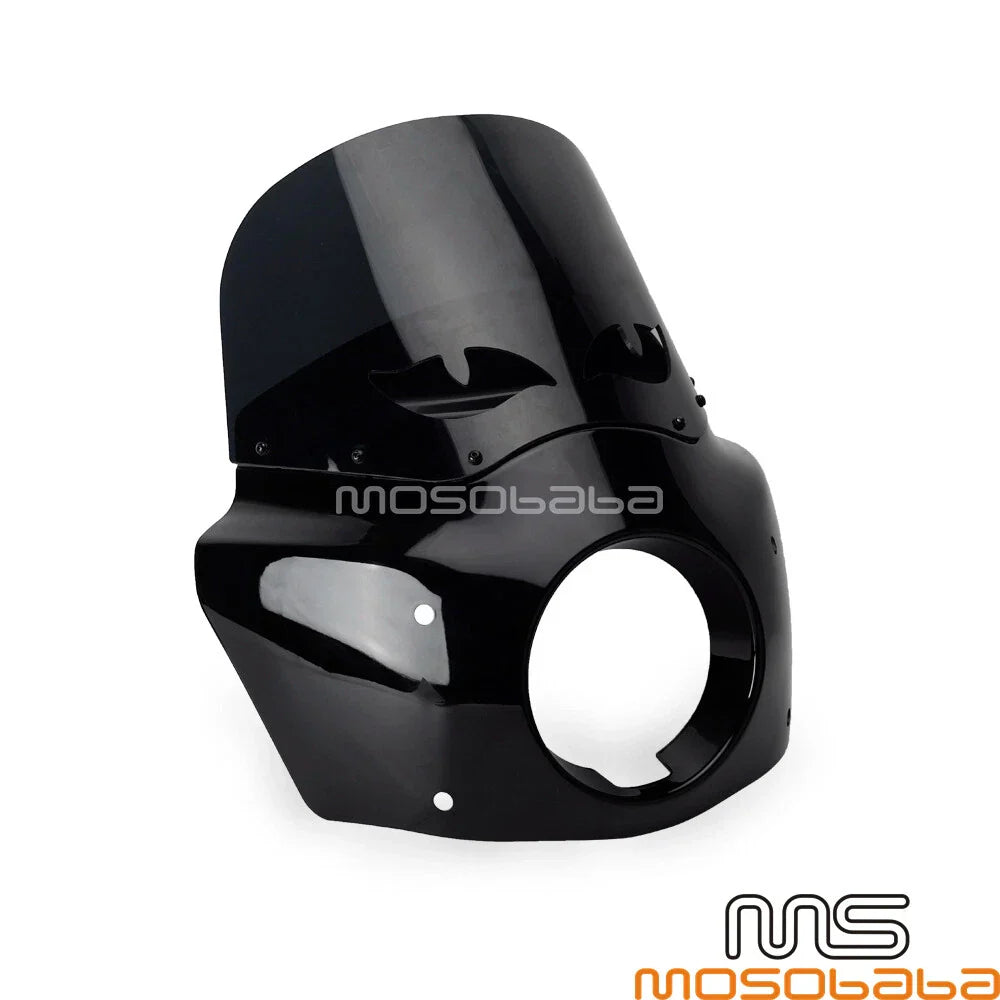 Front Headlight Fairing w/ Smoke Windshield for Harley Softail Street Bob (2018-2023)