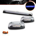 3Pcs Cab Roof Running Light Chrome Housing Blue LED for Silverado/Sierra (2007–2013)