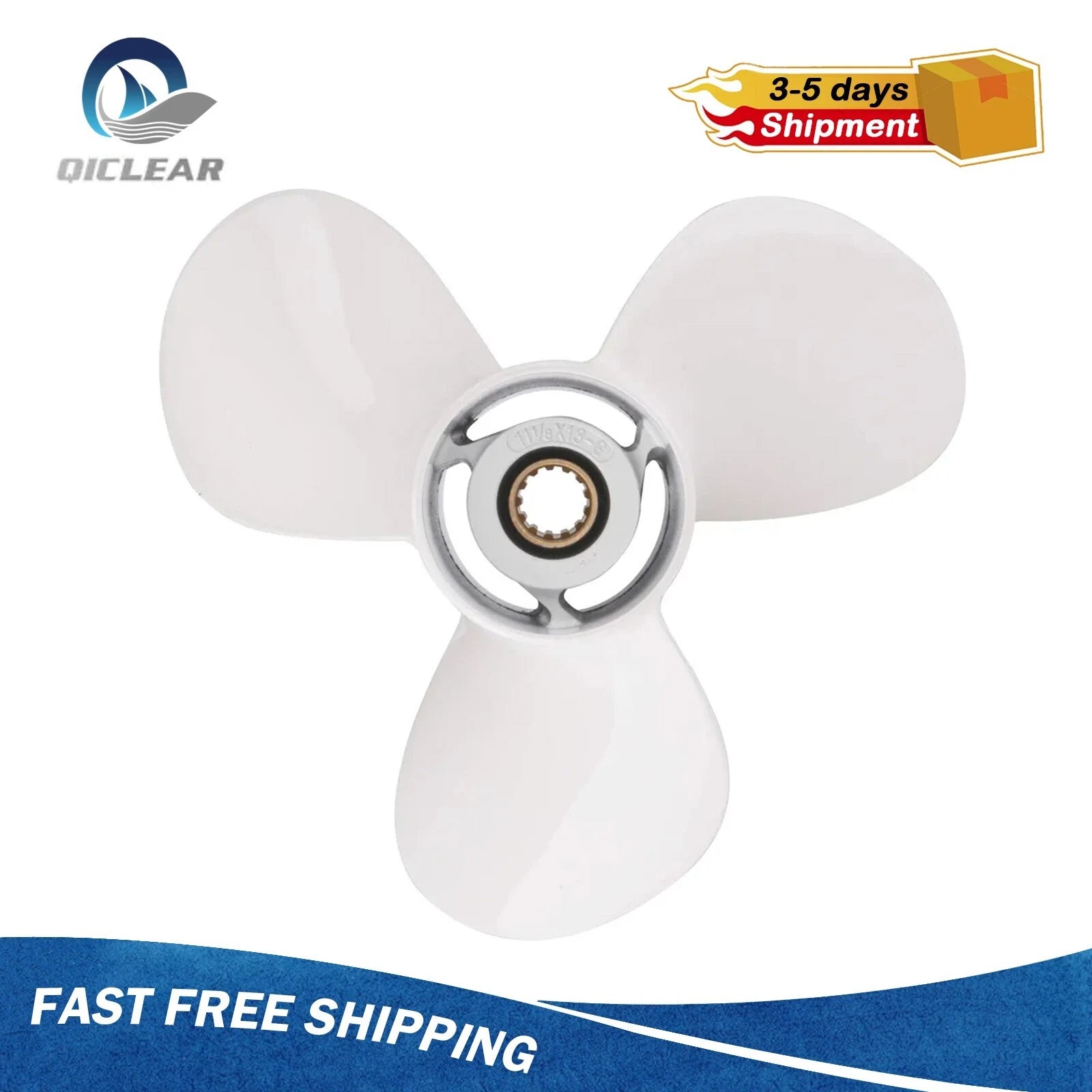 11 5/8 x 11 Aluminum Boat Propeller for Yamaha 663-45947-02-EL (25-60HP)