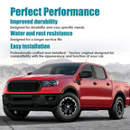 Black Steel Front Bumper Face Bar for Ford Ranger (2019–2023)