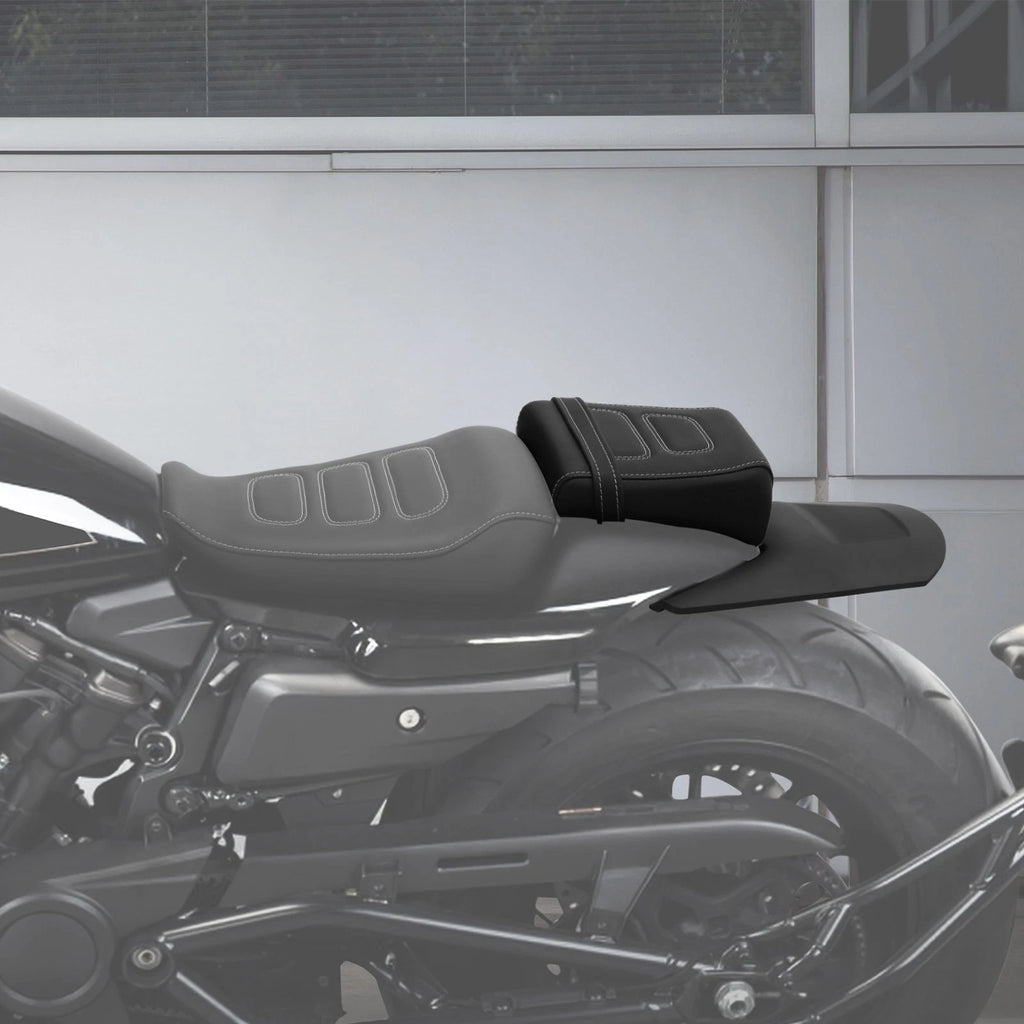 Passenger Seat Backrest Pad Footpegs Bracket for Sportster S (2021–2025) Black