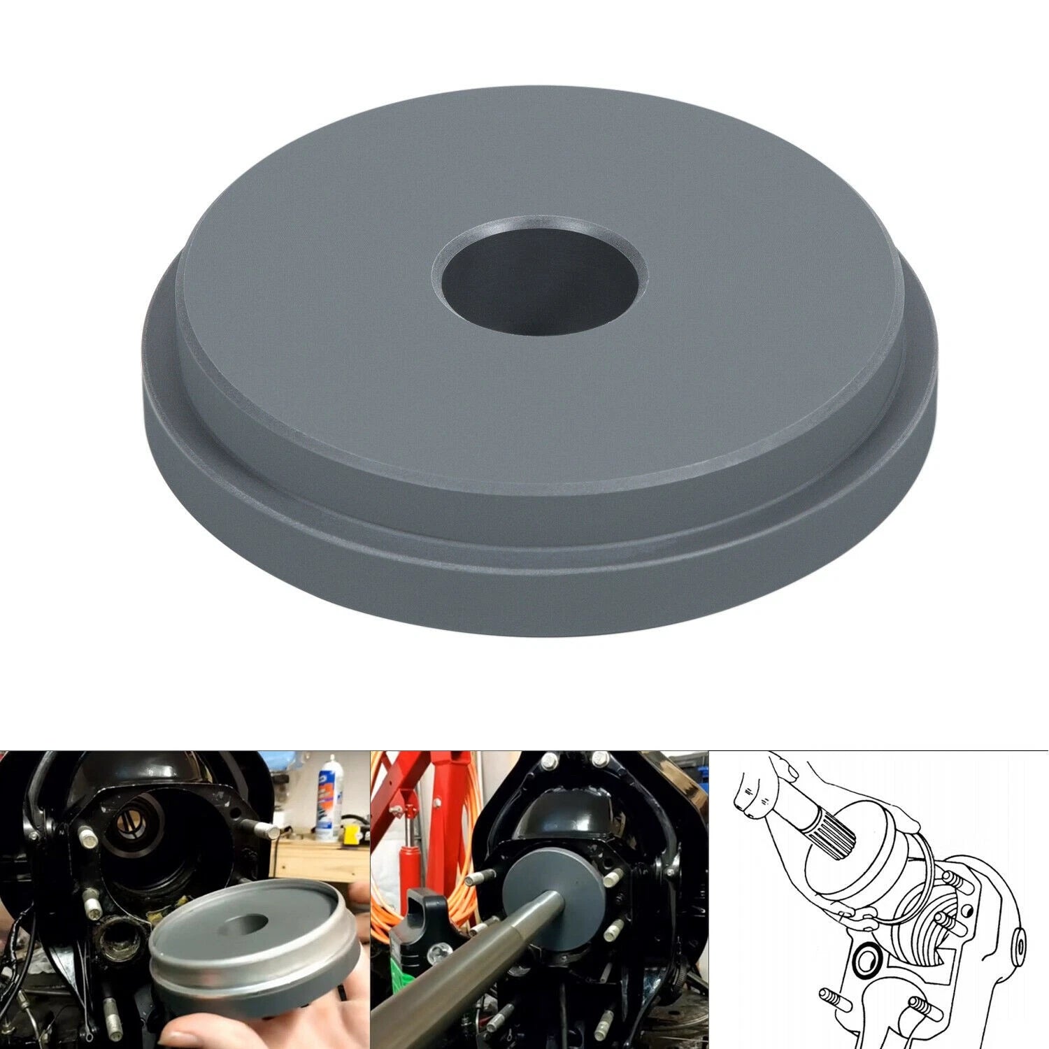 Bellow Retainer Ring Install Driver Tool for Mercruiser Alpha One Gen 2 (818162)