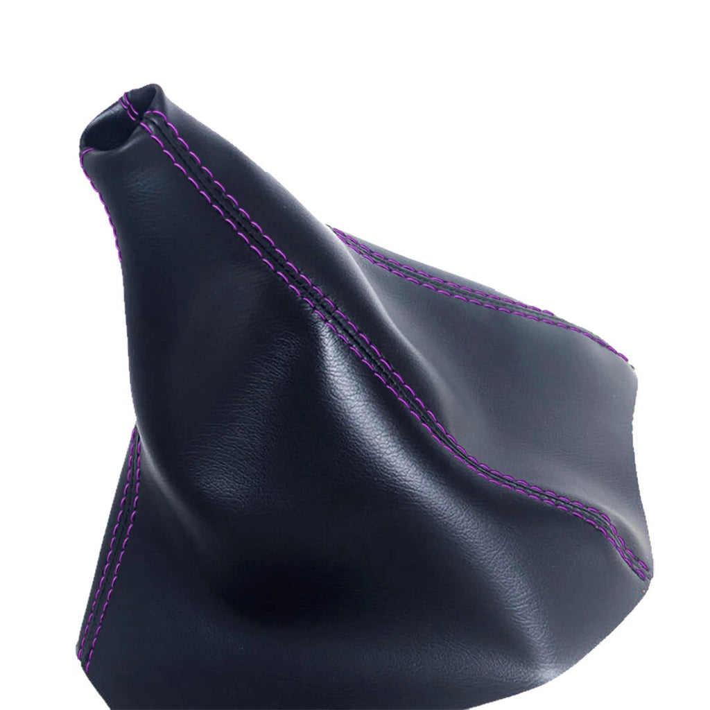Manual Shift Boot for Hummer H3 (2005–2010) Purple Stitch Leather Synthetic