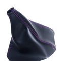 Manual Shift Boot for Hummer H3 (2005–2010) Purple Stitch Leather Synthetic