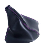 Manual Shift Boot for Hummer H3 (2005–2010) Purple Stitch Leather Synthetic