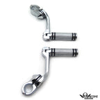 Chrome 5" Long Foot Peg Kit for Harley Davidson SuperLow 1200T (2014–2017)