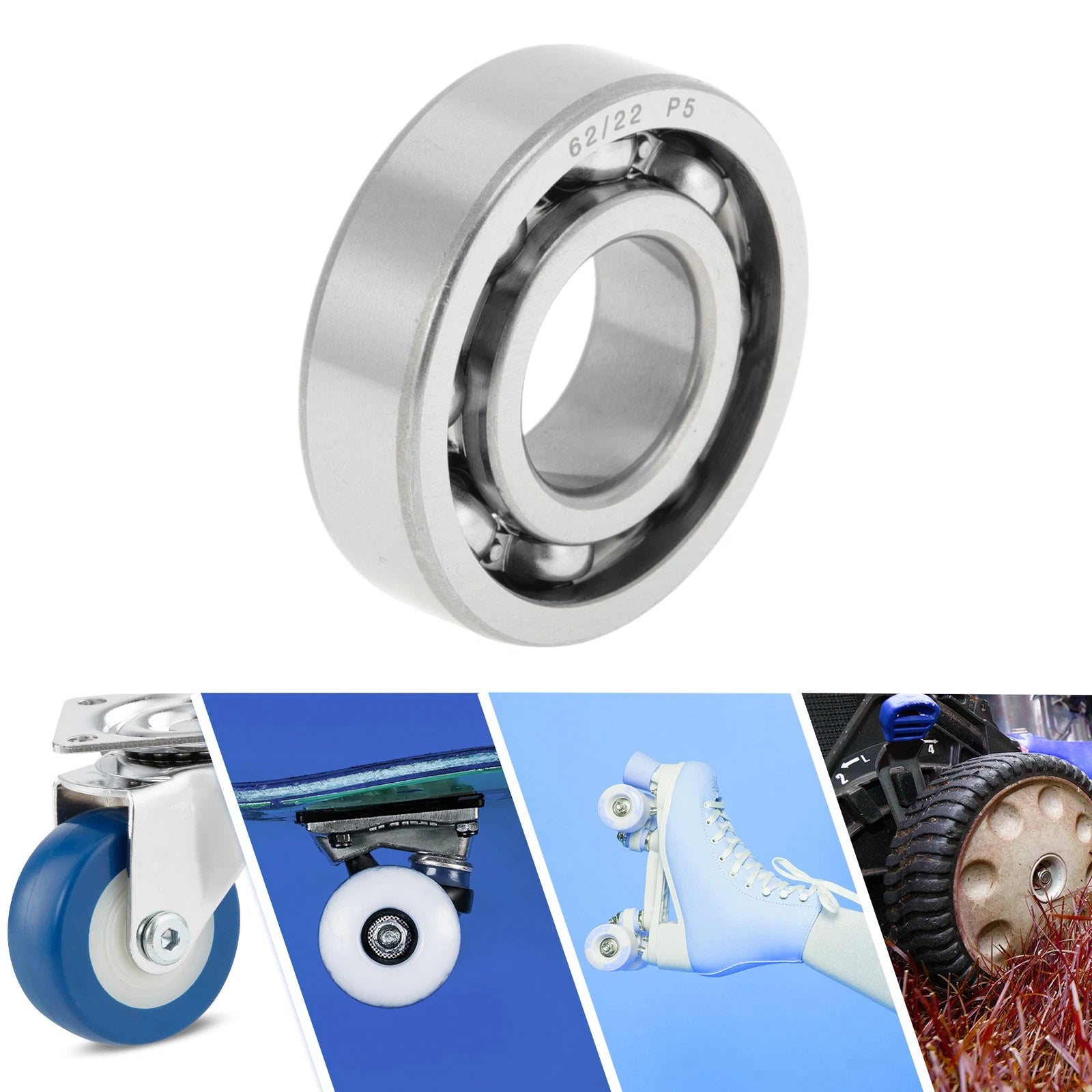 Deep Groove Ball Bearing 22x50x14mm for Scooter Skateboard (1 Pc)