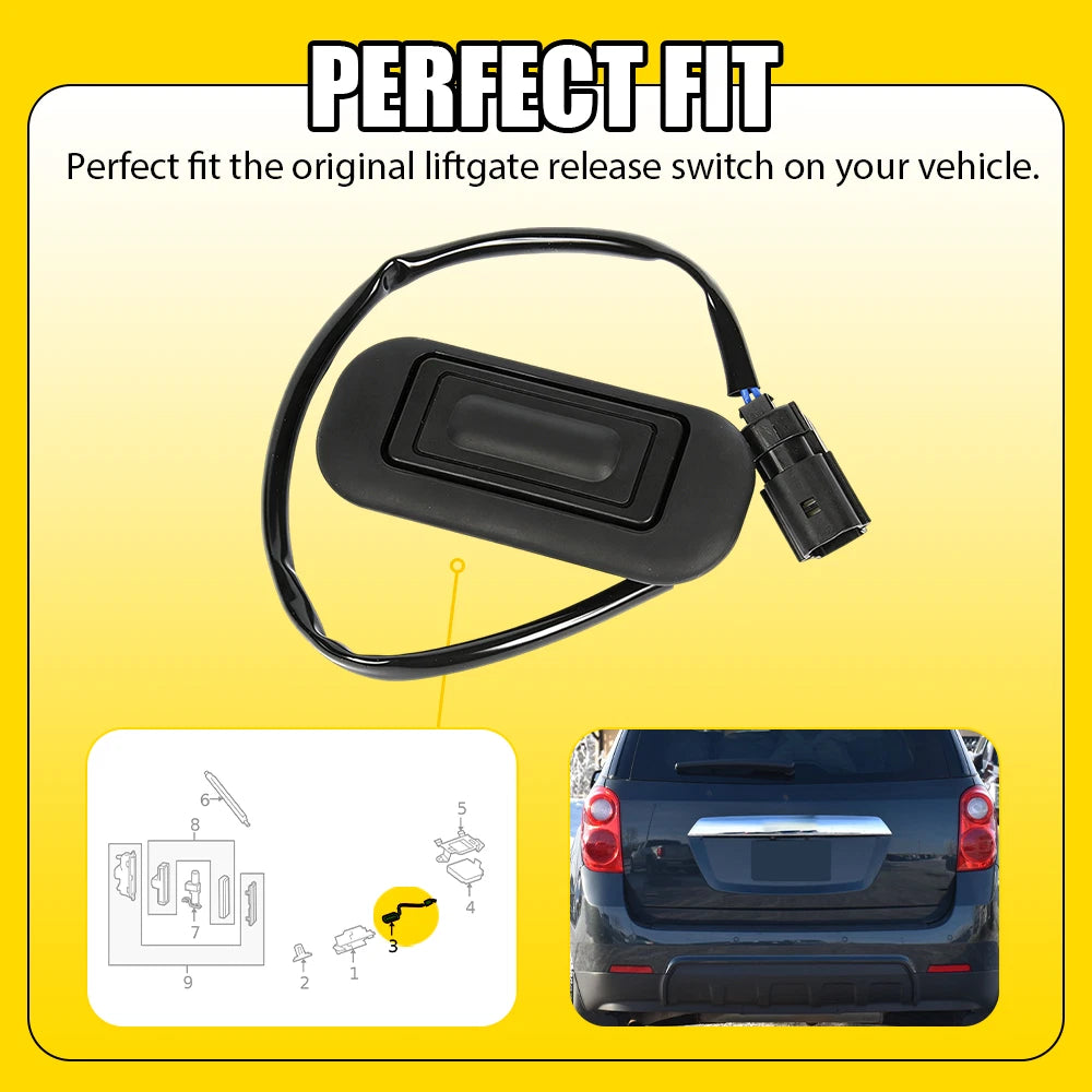 Tailgate Release Switch for Chevy Equinox GMC Terrain (2010–2017) 22862011 EPY