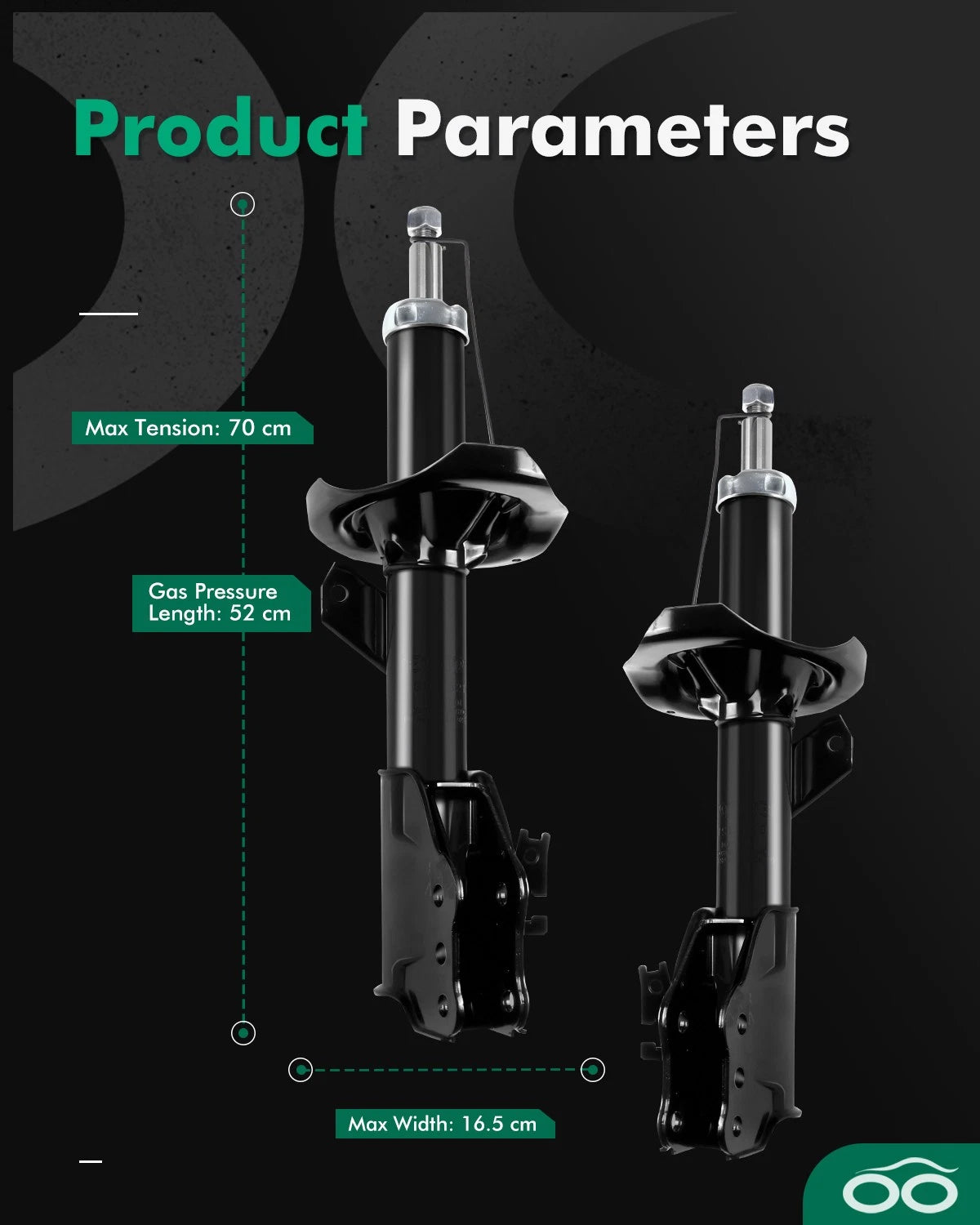 Set of 2 Front Shocks Struts for Mazda MPV (2001–2006) 3.0L V6