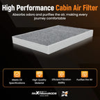 Cabin Air Filter for Audi A4 A5 Q5 Q7 (2017–2023) 4M0819439 CF12211 PC99334C-P