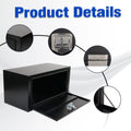 Tool Box for Pickup Truck (36"X18"X18", Black Steel)