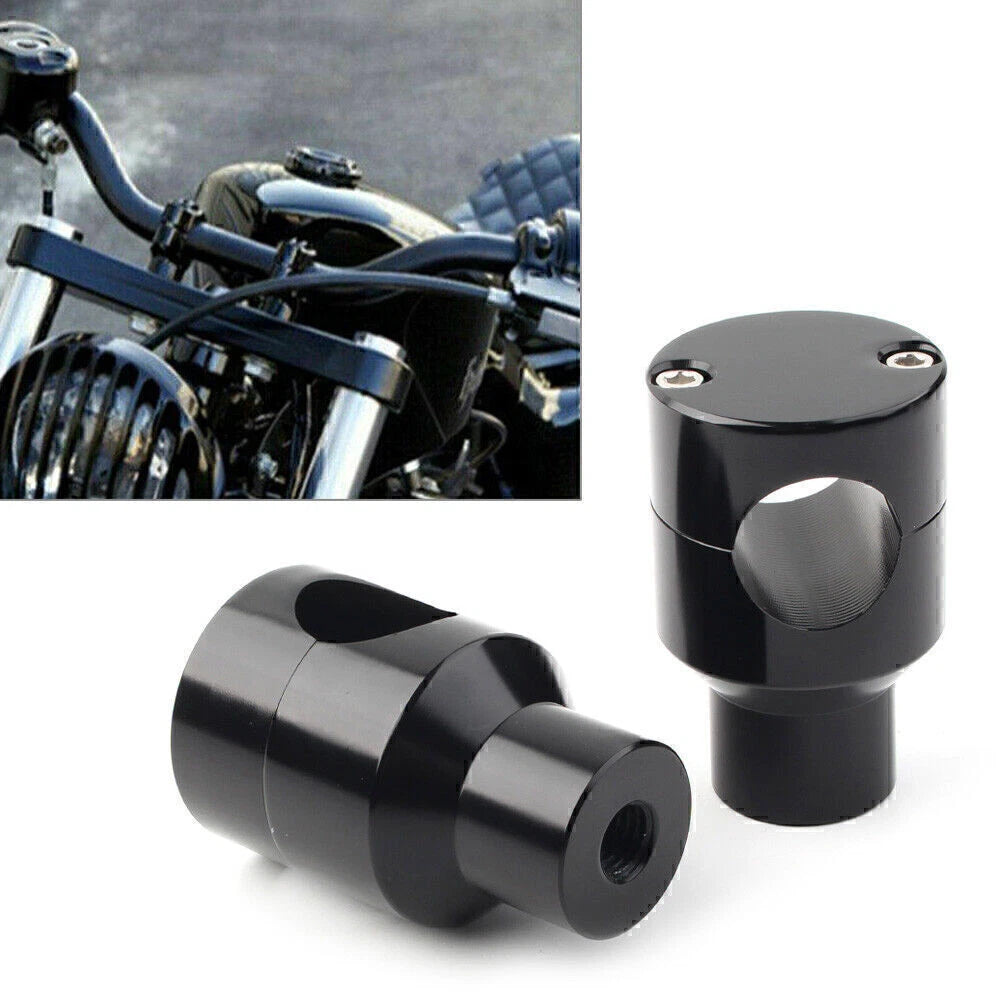 1'' Handlebar Mount Risers Clamp for Harley Honda
