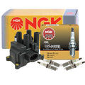 NGK DIS Ignition Coil & 4 G-Power Platinum Spark Plugs for Ford Mercury (2.0L)