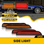 Set of 2 Smoked LED Marker Side Lights for Ford Mustang (2010–2014)