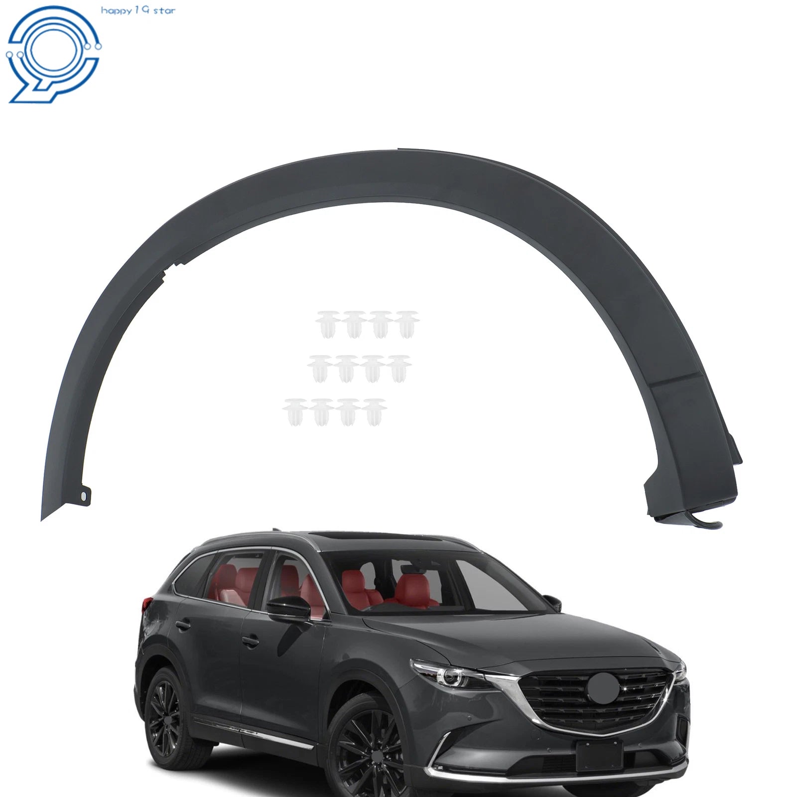 Rear Right Passenger Wheel Fender Flare Molding for Mazda CX-9 (2016–2023)