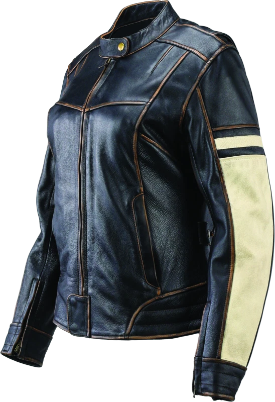 Kuryakyn River Road Vintage Leather Jacket for Women (Small)