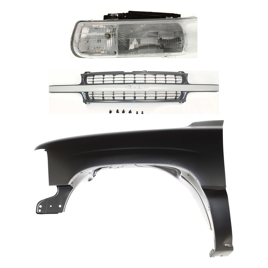 Fender and Headlight Kit for Chevrolet Silverado 1500 (1999–2002)