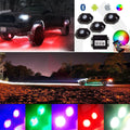 LED Rock Light Kit for Jeep Off Road Truck (4X, Bluetooth, RGB)
