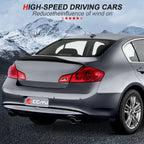 HighKick Glossy Carbon Fiber Trunk Lid Spoiler for Infiniti G37 Coupe (2008–2013)