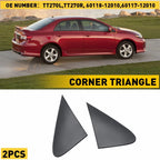 Set of 2 Side View Mirror Fender Corner Trim Covers for Toyota Corolla (2008–2013)