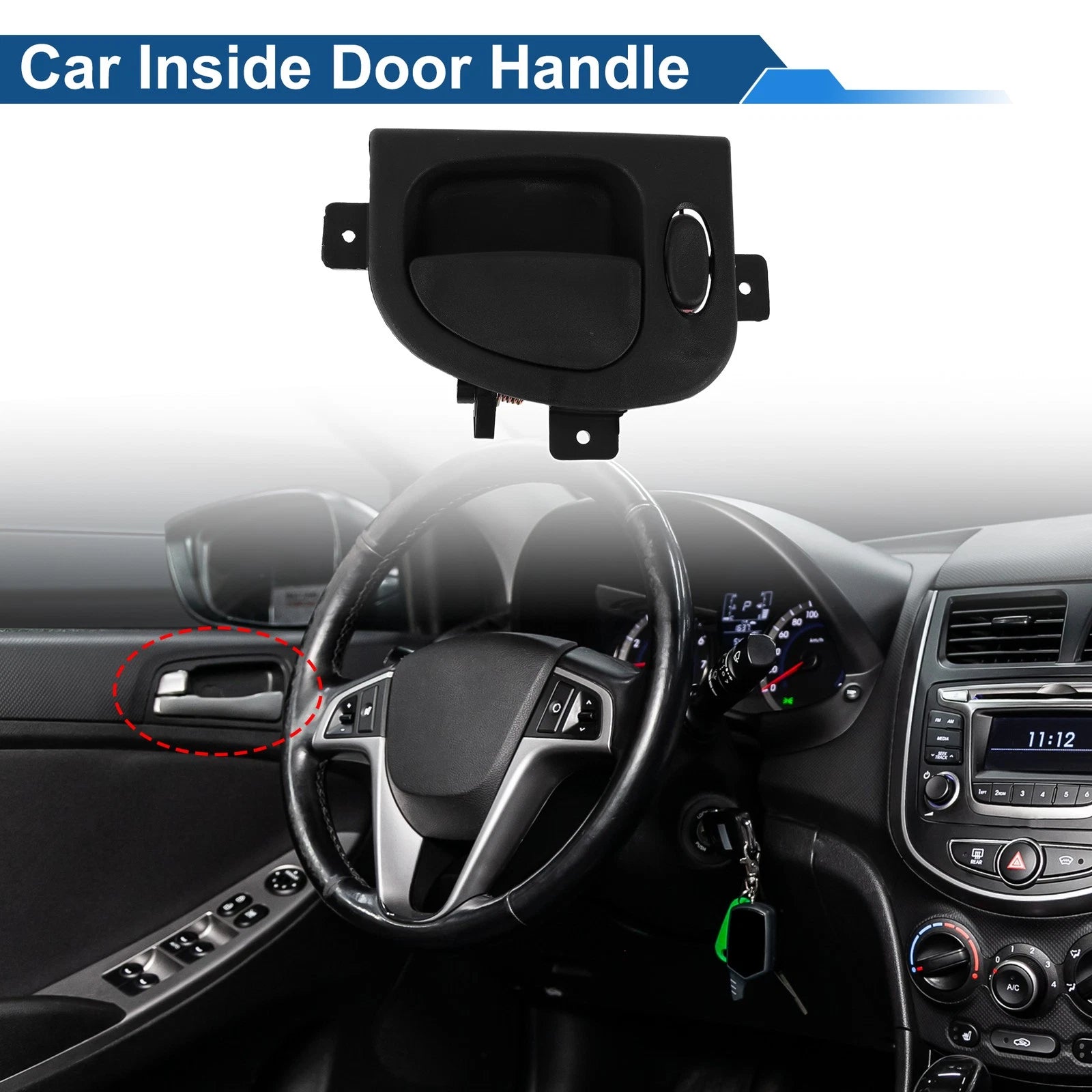 Sliding Door Interior Door Handle for Hyundai Starex (1998–2007) No. 836204A000