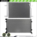 Radiator and A/C Condenser Kit for Volkswagen Jetta (2011–2015)