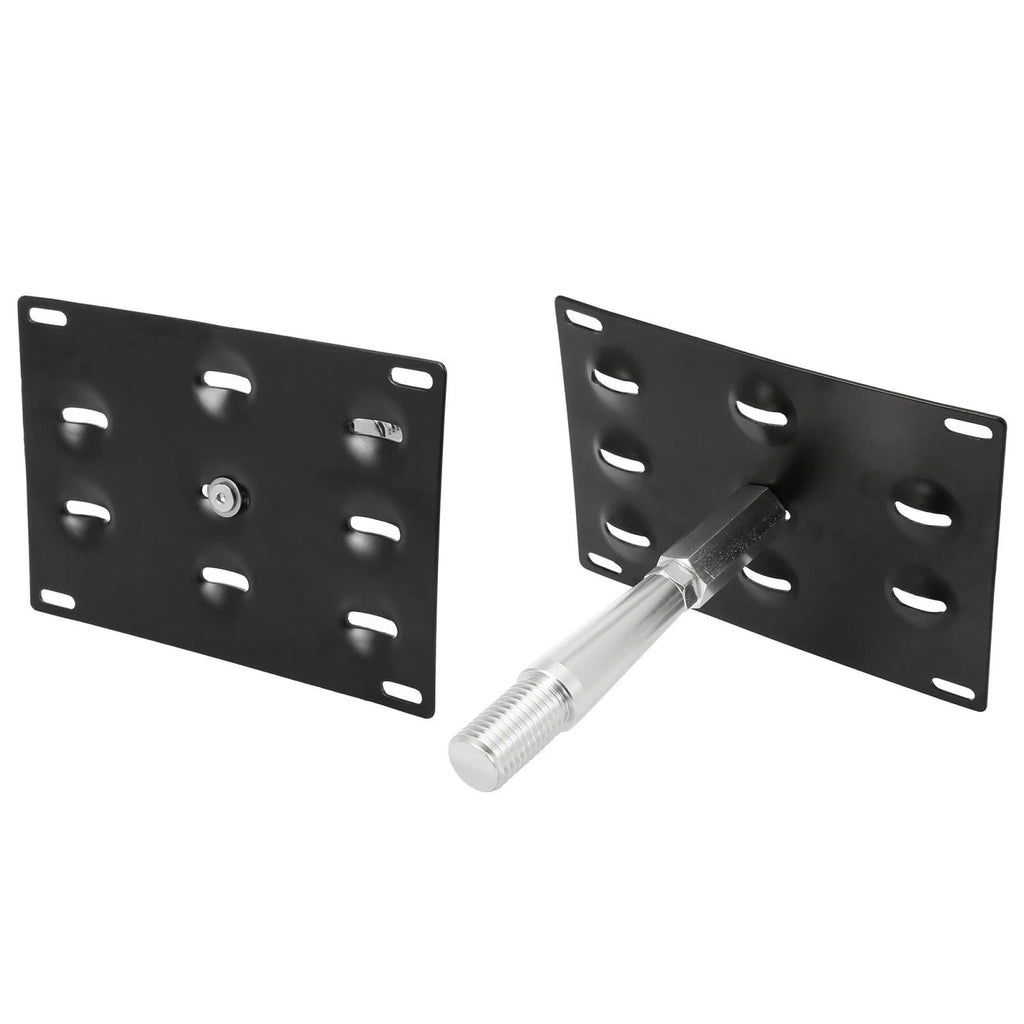 Bumper Tow Hook License Plate Mount Bracket Set for Mitsubishi Lancer (2008–2017)