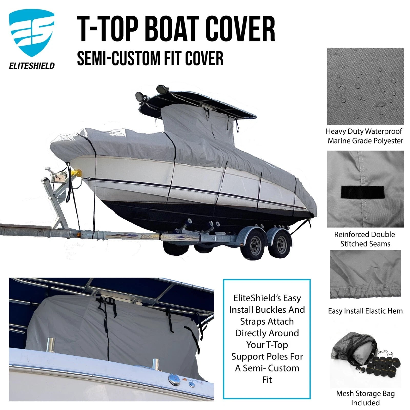 Boat Cover for Sea Hunt Gamefish 30 (Dry-Tech)