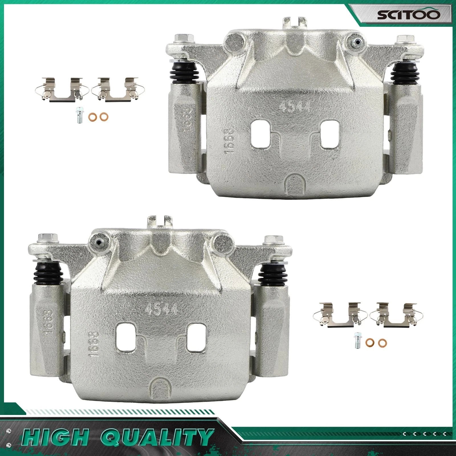 Front Brake Calipers w/ Bracket for Infiniti Q50 (2016–2018)
