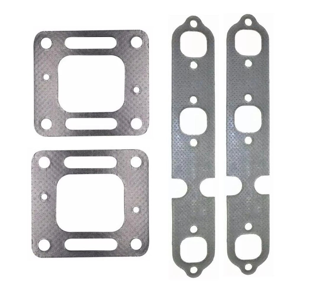 Exhaust Riser Elbow Manifold Gasket Kit for Mercruiser 4.3L V6 (1996–2006) 27-863724, 99757
