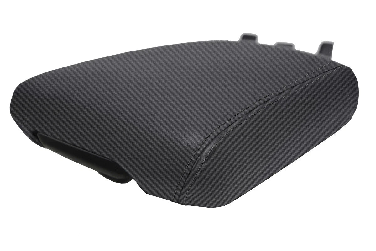 Center Console Lid Armrest Cover Carbon Fiber for Kia Telluride (2020)