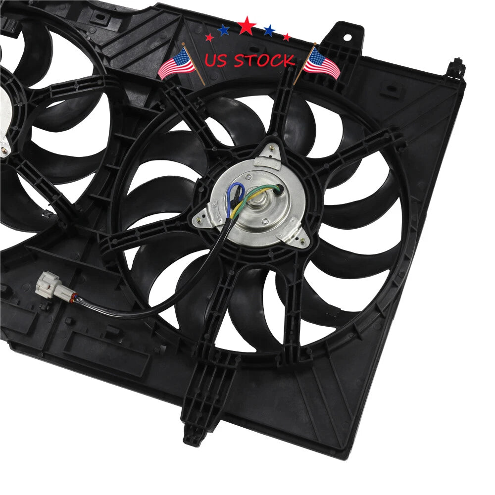 Dual Radiator & Condenser Fan Assembly for Nissan Rogue (2014–2020)