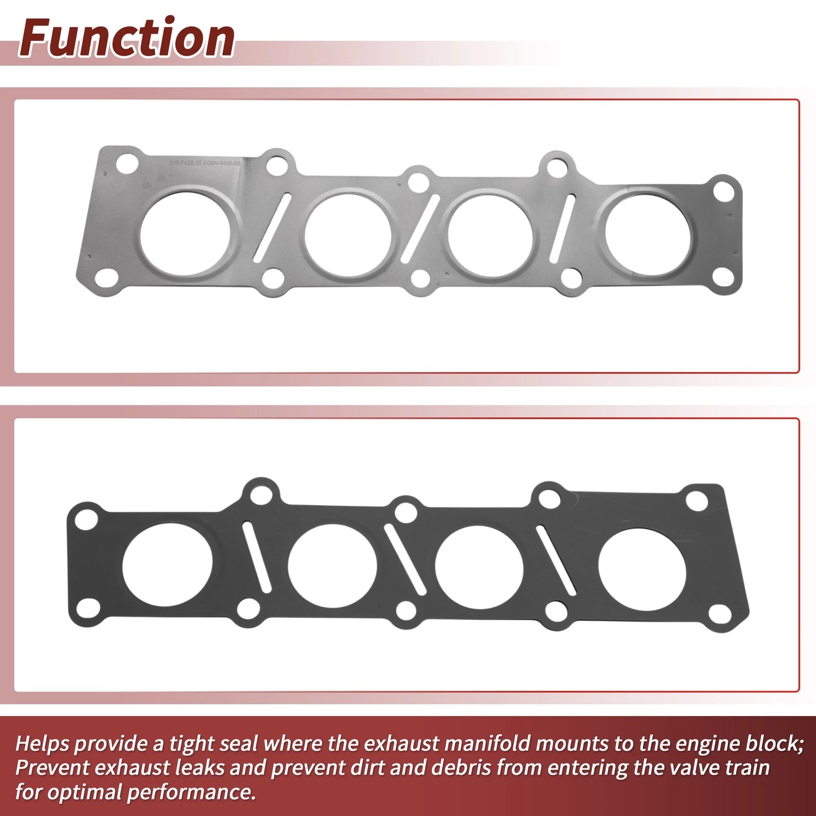 Exhaust Manifold Header Gasket for Ford S-MAX 2.0 (2010–2014) No.AG9N9448AB
