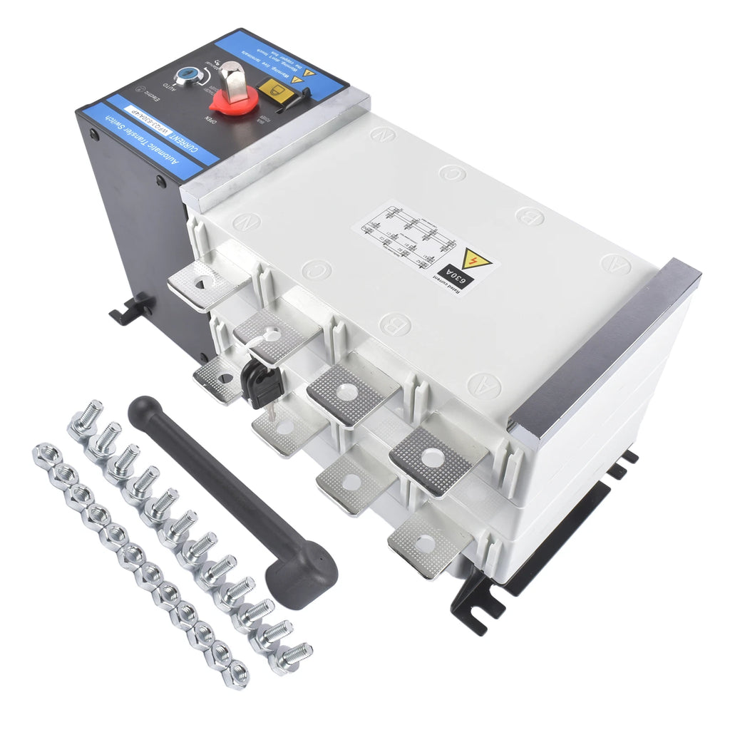 Automatic Transfer Switch 4P 630A for Industrial Applications (110V/220V)