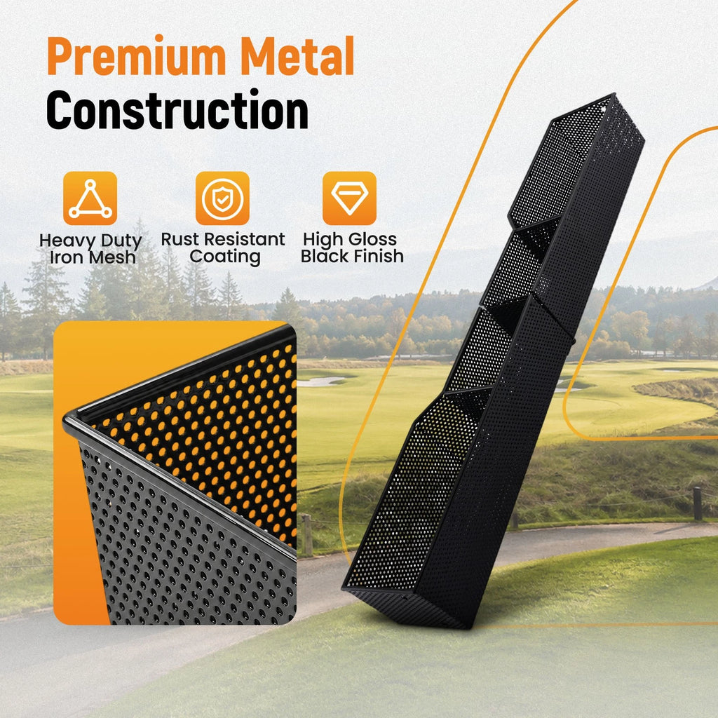 Black Metal Front Basket for EZGO TXT (1994–Present), RXV, Club Car Precedent DS (2000–Present)