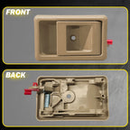 Set of 4 Interior Door Handles Beige for Toyota Corolla Tercel (1988–1993)