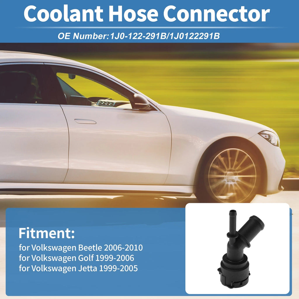 Engine Coolant Hose Connector for Volkswagen Beetle (2006–2010) No. 1J0-122-291B