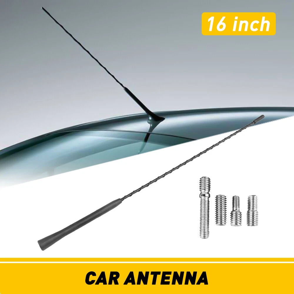 16" Power Antenna Mast for Toyota Yaris, Nissan, Dodge, Mazda, BMW, VW